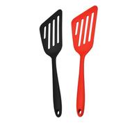 IDEANATEGRATE 2pièces Spatules de Cuisine Silicone Haute Température Ustensiles Polyvalents Ergonomiques Antiadhésif pour Maison et Poêle