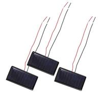 IDEANATEGRATE 3 Pièces Mini Cellules Solaires 5v 60ma en Silicium Polycristallin Panneau Solaire Portable Compatible pour Bricolage et Situations d'urgence