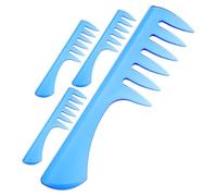 IDEANATEGRATE 4 Pièces Peigne à Dents Larges Coiffage Cheveux Épais en Plastique Vintage pour Hommes Application de Pommade, Salon de Coiffure et Toilettage Professionnel