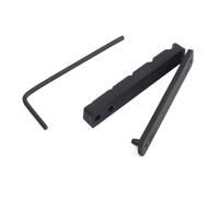 IDEANATEGRATE 5 Cordes Sillet de Basse 5 Cordes en Pom Noir avec Surface Lisse et Design Moderne, Accessoire de Remplacement Robuste avec Clé 1.5 pour Guitare Basse Couleur Couleur Aléatoire