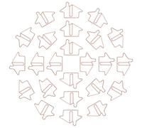 IDEANATEGRATE 50 Trombones Mignons en Acier Carbone Forme Maison pour Organiser Documents et Cartes, Multi-usages, Lot de 50 Pièces comme Marque-pages