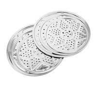 IDEANATEGRATE 6 Pièces Insert Rond pour Jardinière, Acier Inoxydable | Grands Pots et Jardinières Hautes, Usage Intérieur Extérieur, Protège les Racines, Argenté