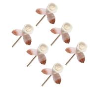 IDEANATEGRATE 6pièces Bâtonnets Diffuseur Rotin Forme Fleur Diffuseur Huile Essentielle Naturel pour Maison Bureau Décoration