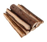 IDEANATEGRATE 8 Pièces Bûches Décoratives en Bois pour Cheminée Intérieure et Foyer de Jardin, Bois Résistant aux Intempéries Attrait Naturel pour Décoration D'hiver