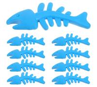 IDEANATEGRATE 9 pièces de Jouets pour Chien à mâcher en Forme d'arête de Poisson, matériau TPR, Taille idéale pour Le Jeu et l'entretien des Dents Couleur Aléatoire