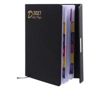 IDEANATEGRATE Agenda 2027 Élégant et Pratique en Cuir Pu Noir Fermeture Magnétique, Compatible Internationale, Prise de Notes et L'organisation Vie