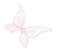 IDEANATEGRATE Ailes de Fée Pliables en Tulle Rose pour Garçon et Filles, Décoration Portable pour Performance et Séance Photo, Accessoire Créatif pour Costume d'ange ou Cosplay