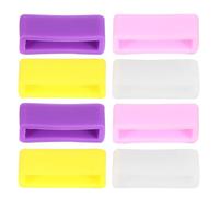 IDEANATEGRATE Anneaux Mobiles en Silicone Jaune Accessoires Confortables et Remplacement 8pcs pour Bracelet de Montre 18mm pour Boucle Perdue ou Endommagée, pour Hommes et Femmes