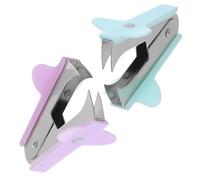 IDEANATEGRATE Arrache-agrafes Léger et Compact en Plastique et Fer, 4 Pièces, pour Bureau et Maison, Extracteur D'agrafes Portable et Facile à Utiliser