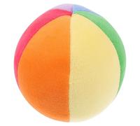 IDEANATEGRATE Balle Couineuse en Peluche pour Chien, Jouet Doux Interactif | Sifflet Intégré, Remplissage Moelleux, pour Chiots et Chiens Moyens, Jeu Extérieur et Entraînement Couleur Aléatoire