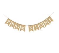 IDEANATEGRATE Bannière Décorative Mariage en Lin Queue D’aronde 1 Pièce, Guirlande Fanions pour Fête et Bal Promo, Décoration Suspendue Romantique pour Salle et Événement Couleur Aléatoire