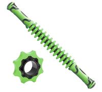 IDEANATEGRATE Bâton de Massage Musculaire Complet en Acier Inoxydable et Tpr pour Massage Profond du Corps, Outil de Relaxation pour Yoga et Récupération Sportive