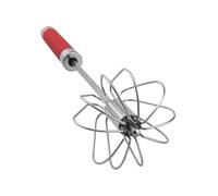 IDEANATEGRATE Batteur à Œufs Réduit la Tension Poignet en Acier Inoxydable Semi-automatique 3pcs, Batteur à Main Cuisine Rotatif Cuisine Maison