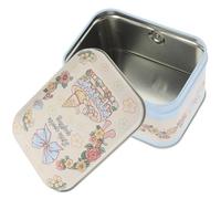 IDEANATEGRATE Boîte à Biscuits en Fer-Blanc Couvercle, Boîte de Rangement pour Bonbons et Snacks, Conçue Célébrations et Présents D’Anniversaire