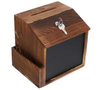 IDEANATEGRATE Boîte à Suggestions Murale et Installation Facile avec Serrure Sécurisée Équipée de Vis Solides en Bois pour Collecte de Dons et Vote