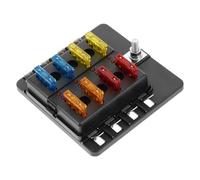 IDEANATEGRATE Boîtier Porte-fusibles Voies Compact avec Indicateur LED et Couvercle Protecteur Bloc Fusible et Automobile pour Bateaux Camping-cars et Voitures Installation Facile