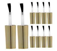 IDEANATEGRATE Bouchons de Rechange Lot de 10 Pièces pour Flacons de Vernis à avec Pinceau en Plastique et Fibres Artificielles, pour Salons de et Onglerie