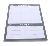 IDEANATEGRATE Carnet de Menu Hebdomadaire en Papier Noir, Planificateur Solide Guide Visuel pour Organiser les Repas et Listes de Courses à Domicile
