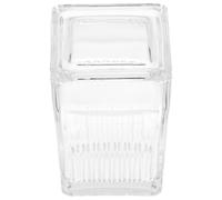 IDEANATEGRATE Cuve de Coloration Verre Transparent avec Rack Lames et Polyvalente pour Préparation Microscopique et Histologie Laboratoire