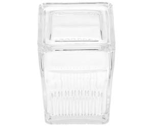 IDEANATEGRATE Cuve de Coloration Verre Transparent avec Rack Lames et Polyvalente pour Préparation Microscopique et Histologie Laboratoire