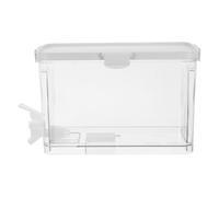 IDEANATEGRATE Distributeur D'eau Froide Design Pratique avec Couvercle Indépendant avec Robinet 3,5l en Pet et Silicone pour Maison pour Boissons Fraîches et Thé Glacé