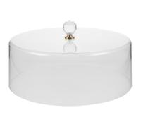 IDEANATEGRATE Dôme à Dessert en Acrylique Transparent Poignée, Couvercle de Protection pour Gâteau et Biscuits, pour Shower et Boutique de Gâteaux