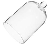 IDEANATEGRATE Dôme de Verre Décoratif pour Fleurs Préservées Couvercle, Présentation Élégante et Romantique, pour Présents et Banquets, Matériau Verre Délicat