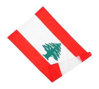 IDEANATEGRATE Drapeau du Liban en Polyester Manchon pour Poteau, Léger et Portable, pour Décoration Intérieure et Extérieure, Symbole Culturel Vibrant pour Jardin et Maison