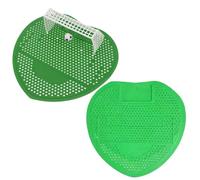 IDEANATEGRATE Écran Urinoir Football Désodorisant pour Toilettes Hommes Parfum Frais Citron, Silicone et Abs, Design, pour École et Bureau, 1 Set