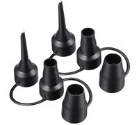 IDEANATEGRATE Embouts de Pompe en Plastique 3 Tailles 2 Sets pour Gonflage d'air, Design Trois, Légers et Pratiques pour Matelas, Bateau et Accessoires de Sport