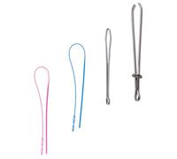 IDEANATEGRATE Enfile-cordons Outil Pratique Lot de 4 en Alliage et Plastique pour Remplacement de Cordons de Serrage, pour Ajouter ou Remplacer Cordons de Pantalon