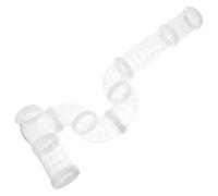 IDEANATEGRATE Ensemble de Tubes Tubulaires Transparents pour Hamster et Rat en Plastique Sûr, Design Polyvalent pour Espaces de Jeu et Habitat Divers