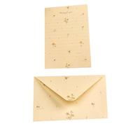 IDEANATEGRATE Ensemble Papier à Lettres et Enveloppes en Papier Solide, 1 Set Forte Praticabilité pour Écrire des Lettres et Répondre aux Correspondances