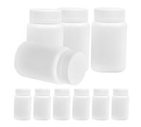IDEANATEGRATE Flacons en Plastique Blanc Légers et Compacts 100ml Lot de 20 avec Bouchon à Vis et Bonbons, pour Voyage et Extérieur