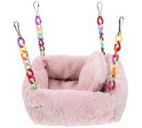 IDEANATEGRATE Hamac Suspendu Confortable Lit Sécurisé en Coton Design Double Couche pour Hamster et Perroquet Cage ou Autres Endroits