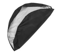 IDEANATEGRATE Housse de Protection Ronde pour Foyer Extérieur Ø100 Cm en Tissu Oxford 210d Résistant aux Intempéries, Couverture Noire pour Barbecue de Jardin, Accessoire pour Protection