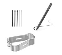 IDEANATEGRATE Kit de Réparation Stylet Tactile pour Tablette Tab S3 S4, 5 Pointes de Rechange Souples Noires avec Outil de Démontage, Remplacement Embouts Stylo Capacitif, Entretien Facile
