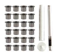IDEANATEGRATE Kit D'outils Robuste en Fer pour Œillets Métalliques de Ceinture et Loisirs Créatifs, Adapté à L'installation DIY et Usage en Magasin