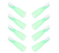 IDEANATEGRATE Lot de 10 Brosses à Dents Portables pour Prison Manche Court en Plastique Léger et Poils en Nylon, Brosse de Nettoyage Buccal Compacte pour Détenus