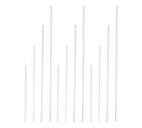 IDEANATEGRATE Lot de 12 Bâtons de Mélange en Verre à Tête Ronde, Agitateur Solide pour Boissons et Lait Thé, pour Expériences Scolaires et Restauration