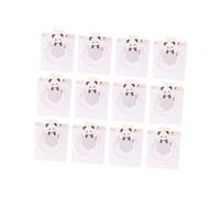 IDEANATEGRATE Lot de 12 Paquet en Papier Motif Panda Petit Format 15X14X7 CM Paquet Fourre-Tout Animaux Présents D’Anniversaire Fête en Papier Fond Carré Poignées Torsadées