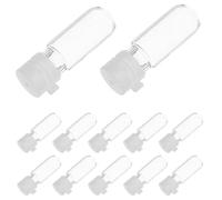 IDEANATEGRATE Lot de 20 Flacons Distributeurs Portables en Plastique 2ml Réutilisables pour Soins Peau et Voyages avec Bouchon Étanche Facile à Identifier