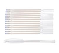 IDEANATEGRATE Lot de 41 Stylos Marqueurs Textiles à Disparition Haute Température avec Recharges, Encre Soluble pour Couture et Broderie sur Tissu Beige, Outil Polyvalent pour Couturières
