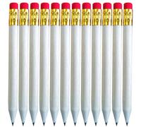 IDEANATEGRATE Lot de 50 Crayons Courts en Bois, Outil D'écriture Effaçable sans Rayer le Papier, pour Bureau et Création de Scrapbooks