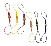 IDEANATEGRATE Lot de 6 Cordons de Couvercle de Théière Tissés Main en Cuivre et Polyester, Portable et Facile à Nettoyer, Accessoires pour Cérémonie Thé et Voyage