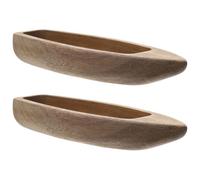 IDEANATEGRATE Maquette de Bateau en Bois Synthétique 2pcs Fonction Décorative et Possibilité de Peinture pour Décoration Rustique Maison ou Bureau