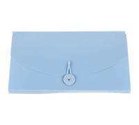 IDEANATEGRATE Organiseur Compartiments de Bleu Fichiers en A6 Accordéon Plastique Résistant 13 pour Cartes de Visite et Papiers Bureau