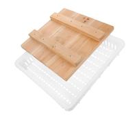 IDEANATEGRATE Outil de Presse à Fromage Multifonction pour Tofu et Produits Laitiers, Design Compact en Bois et Plastique, Fabrication de Fromage Maison DIY
