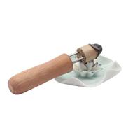 IDEANATEGRATE Outil D'extension de Rouleau Moxa 2pcs Manche en Bois et Acier Inoxydable, Compact pour Utilisation Complète du Moxa Roll en Thérapie Moxibustion