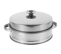 IDEANATEGRATE Panier Vapeur en Métal Inoxydable Couvercle et Double Poignée, Insert pour Cuiseur Vapeur Facile à Utiliser, pour Légumes et Dim Sum Cuisine Plusieurs styles
